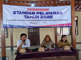 Sosialisasi Standar Pelayanan Kalurahan Karangduwet Diselenggarakan di Balai Kalurahan